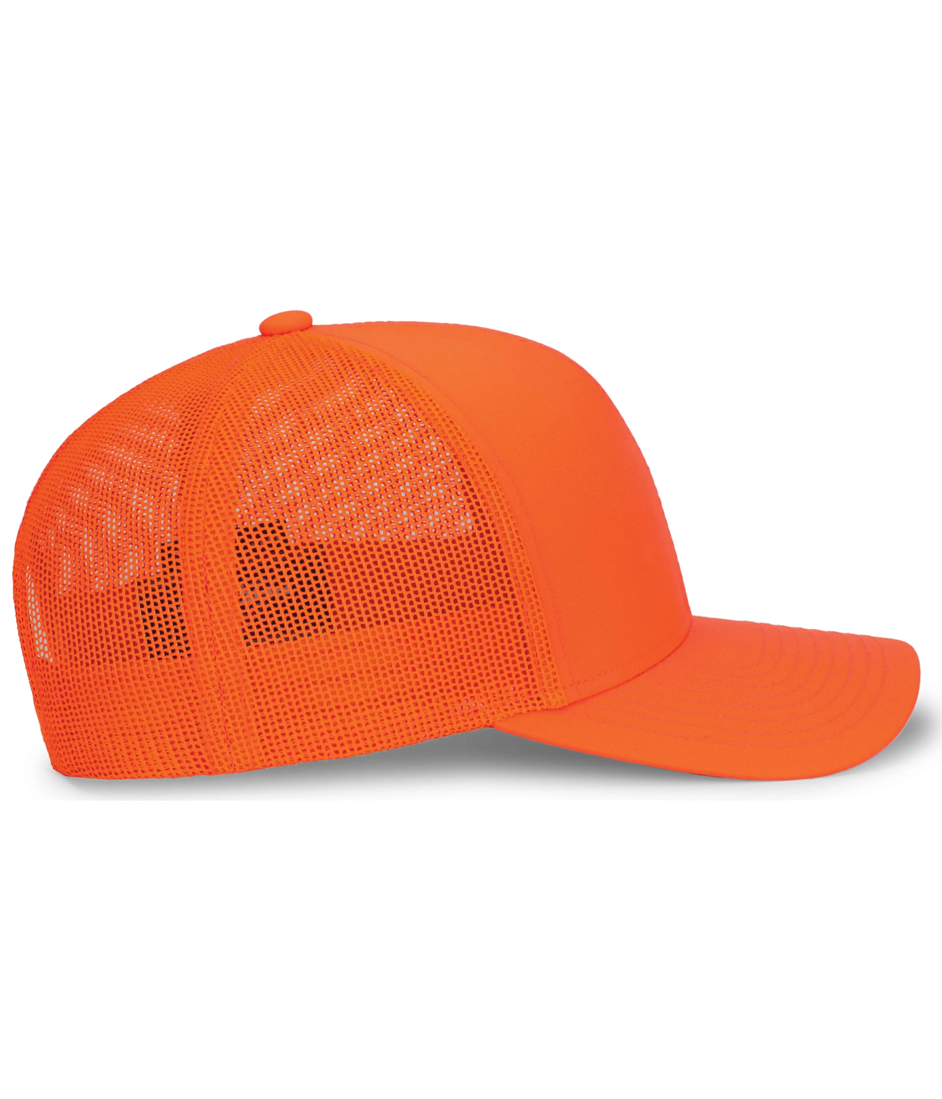 Pacific Headwear Trucker Snapback Cap - Blaze Orange