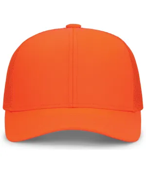 Pacific Headwear Trucker Snapback Cap - Blaze Orange