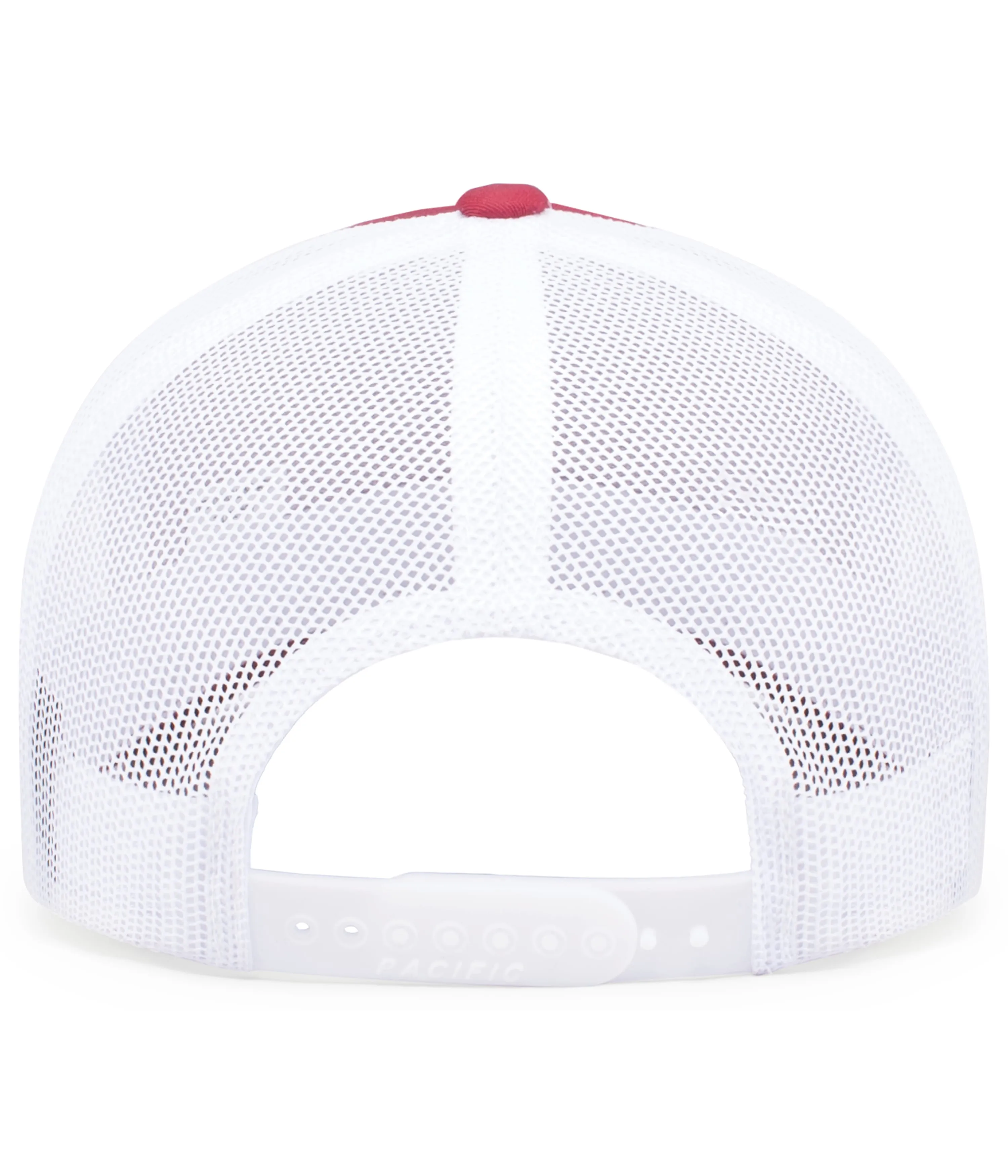 Pacific Headwear Trucker Snapback Cap - Cardinal/White/Cardinal