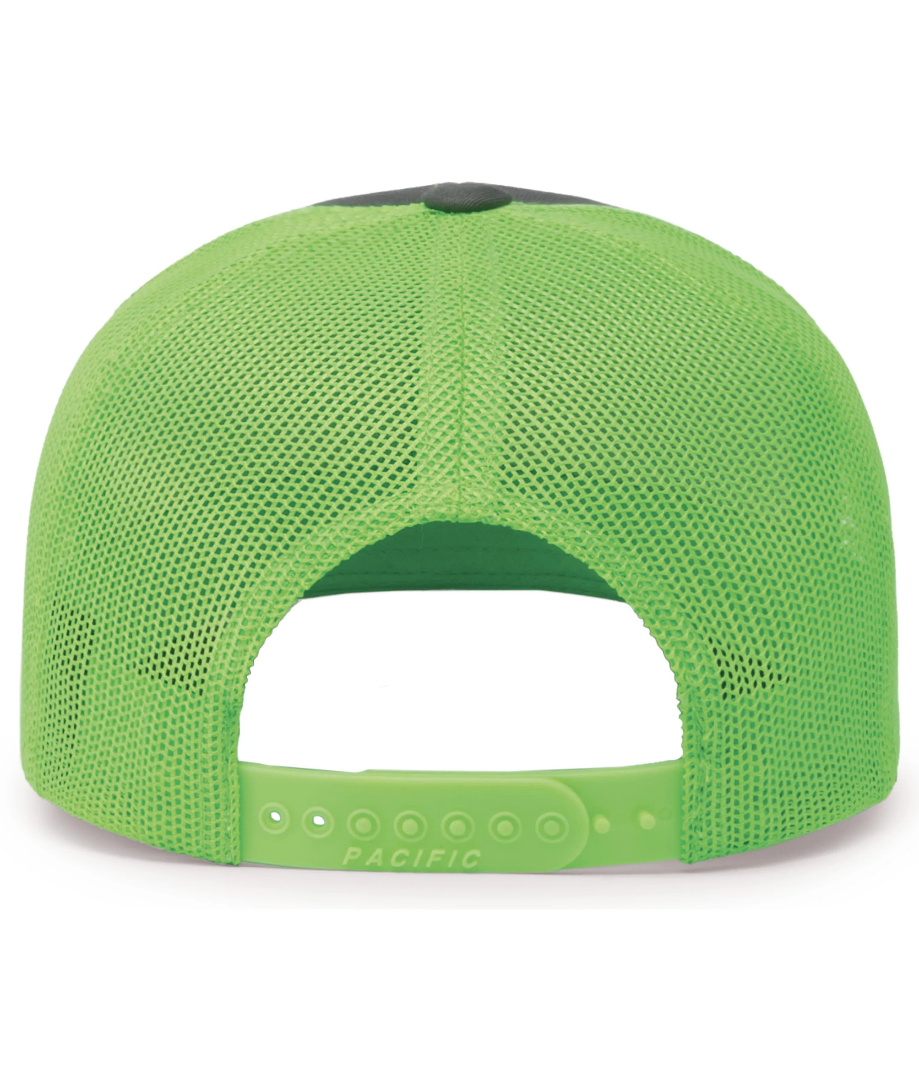 Pacific Headwear Trucker Snapback Cap - Graphite/Neon Green/Graphite