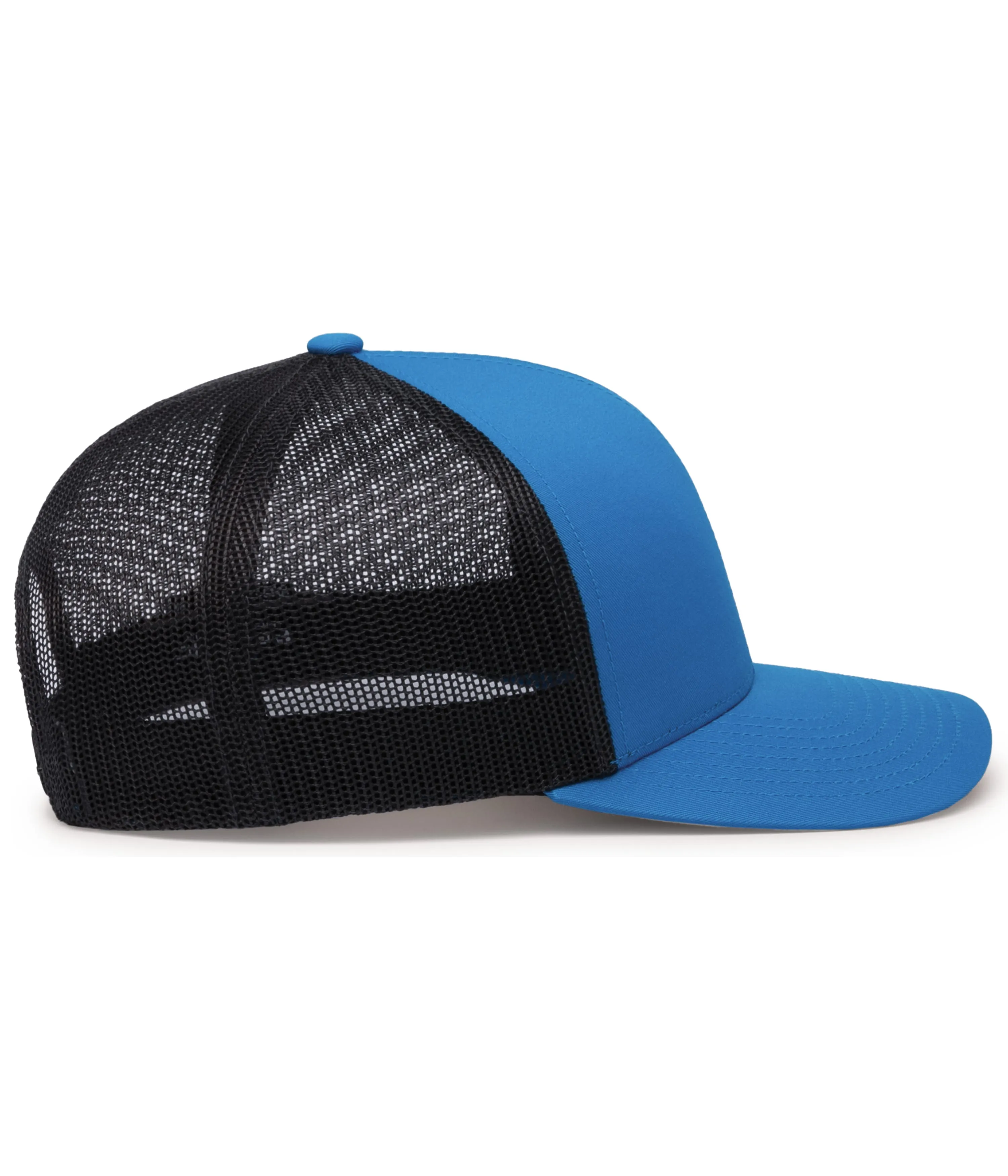 Pacific Headwear Trucker Snapback Cap - Panther Teal/Light Charcoal/Panther Teal