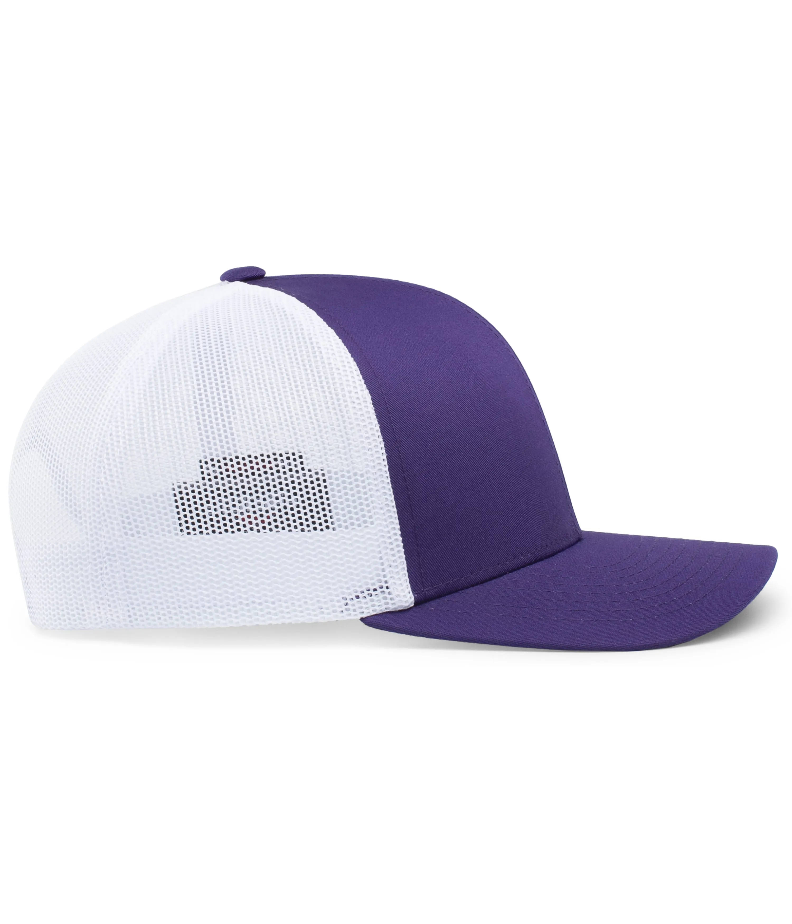 Pacific Headwear Trucker Snapback Cap - Purple/White/Purple