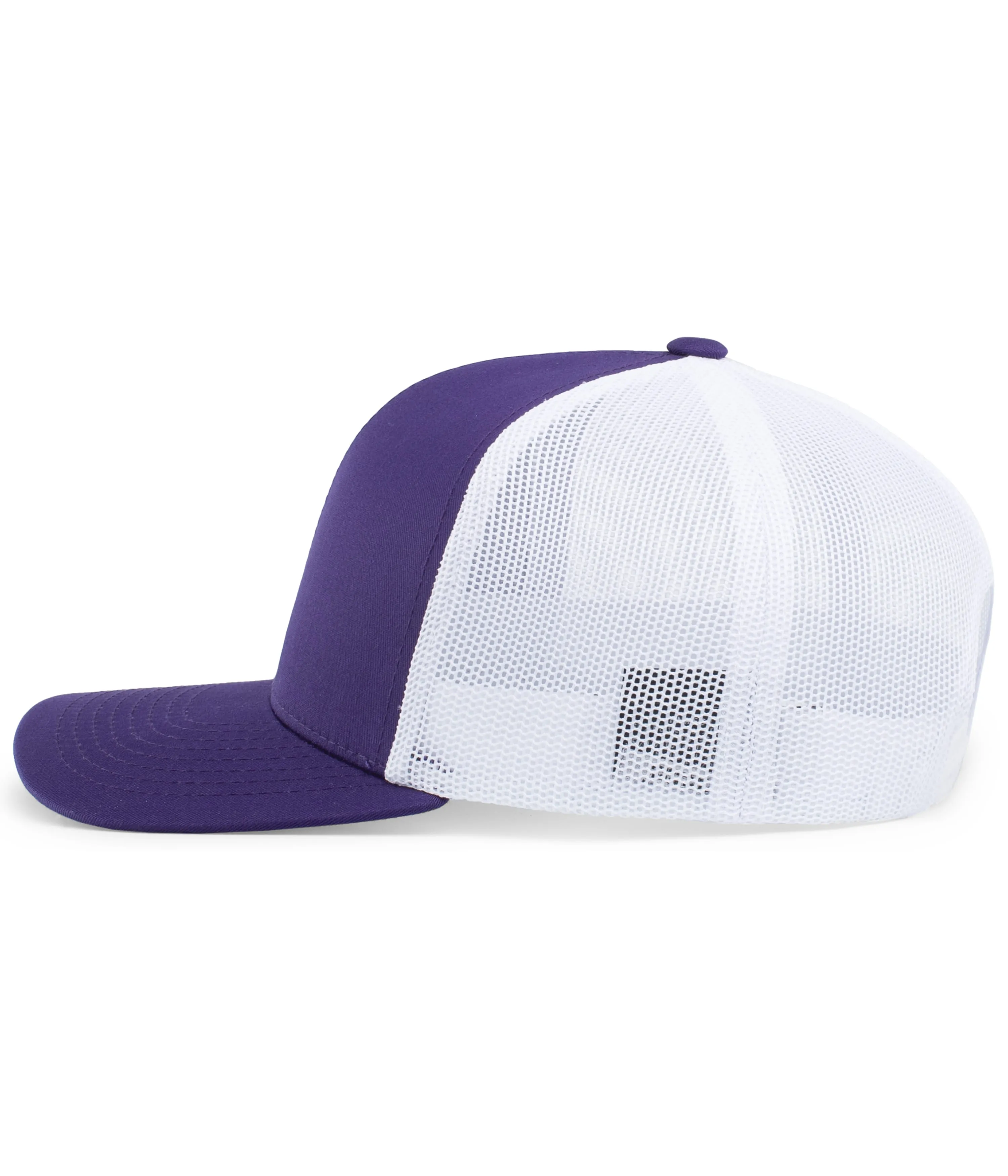 Pacific Headwear Trucker Snapback Cap - Purple/White/Purple