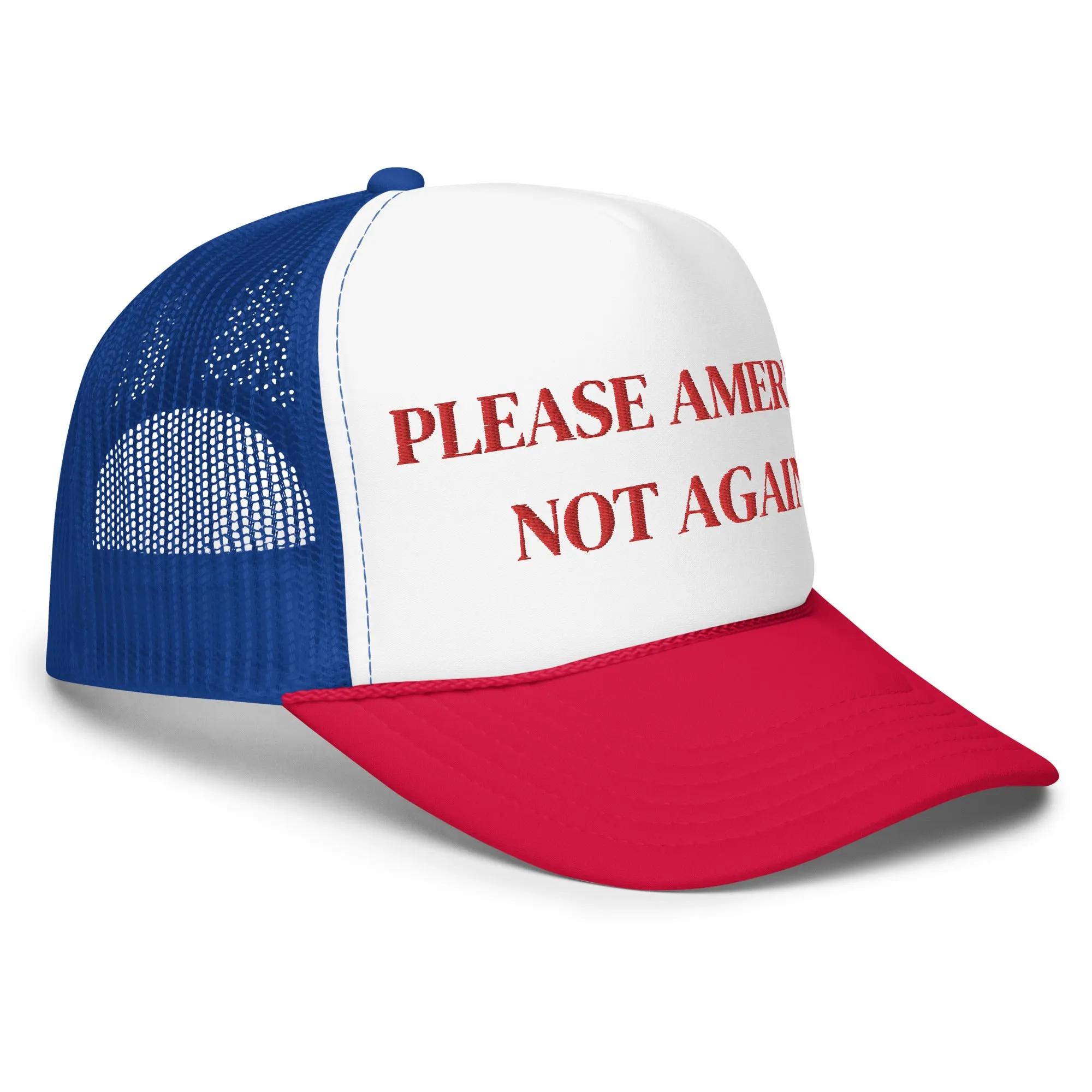 Please America Not Again *SweetPea & Sage Collective Exclusive Design* Foam trucker hat