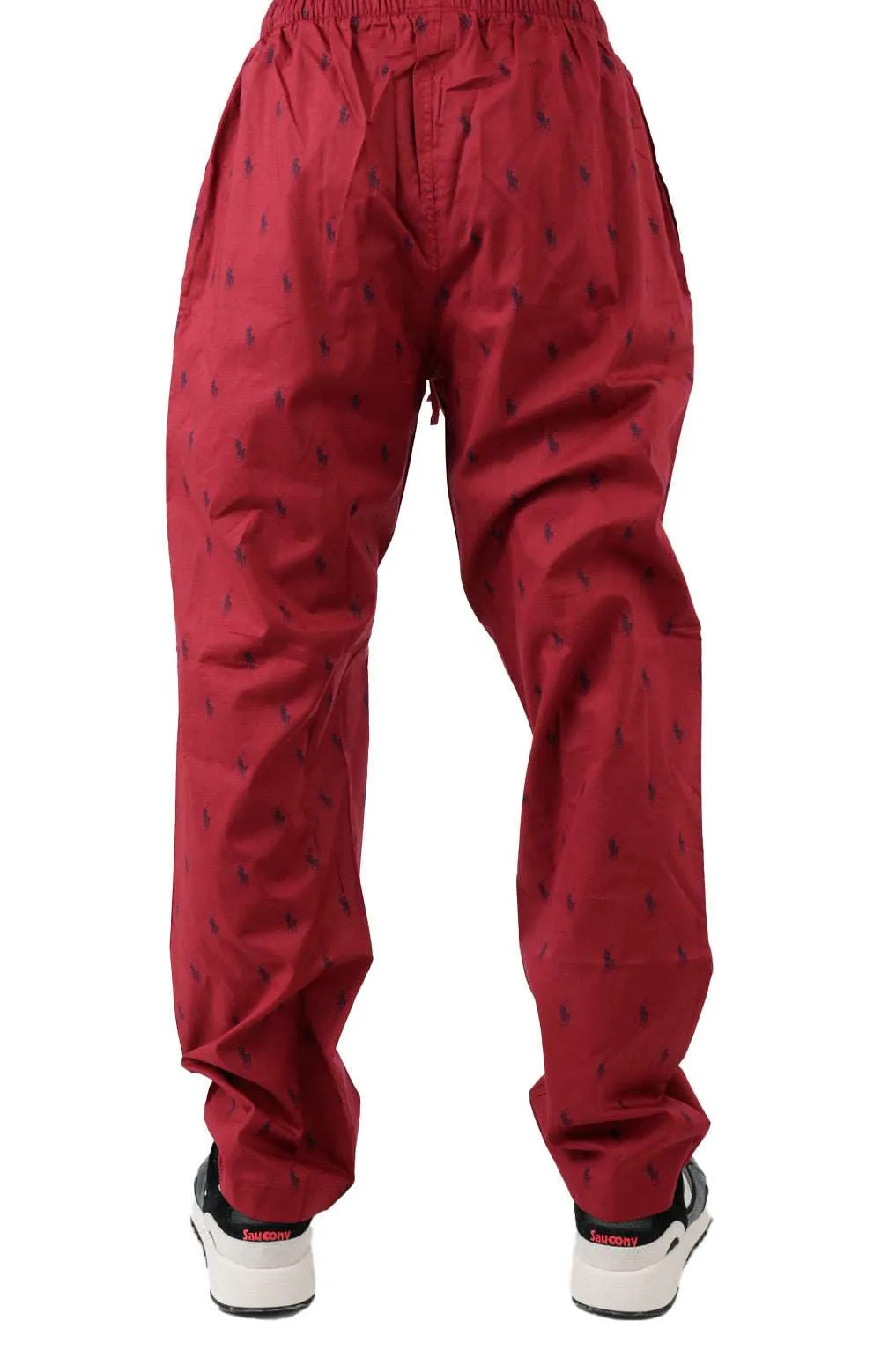 Polo Ralph Lauren Signature Pony Print PJ Pants - Holiday Red/Navy