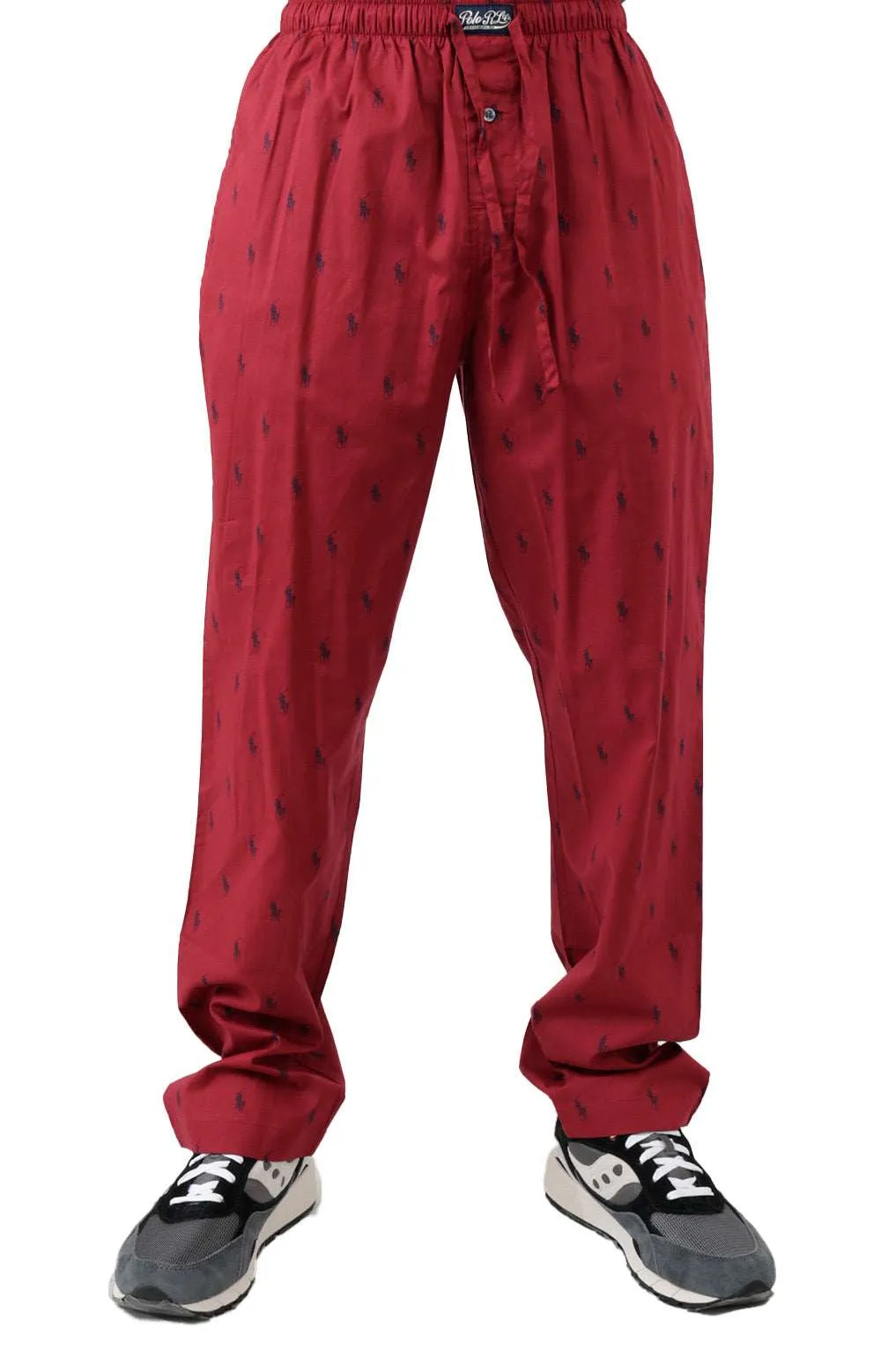 Polo Ralph Lauren Signature Pony Print PJ Pants - Holiday Red/Navy