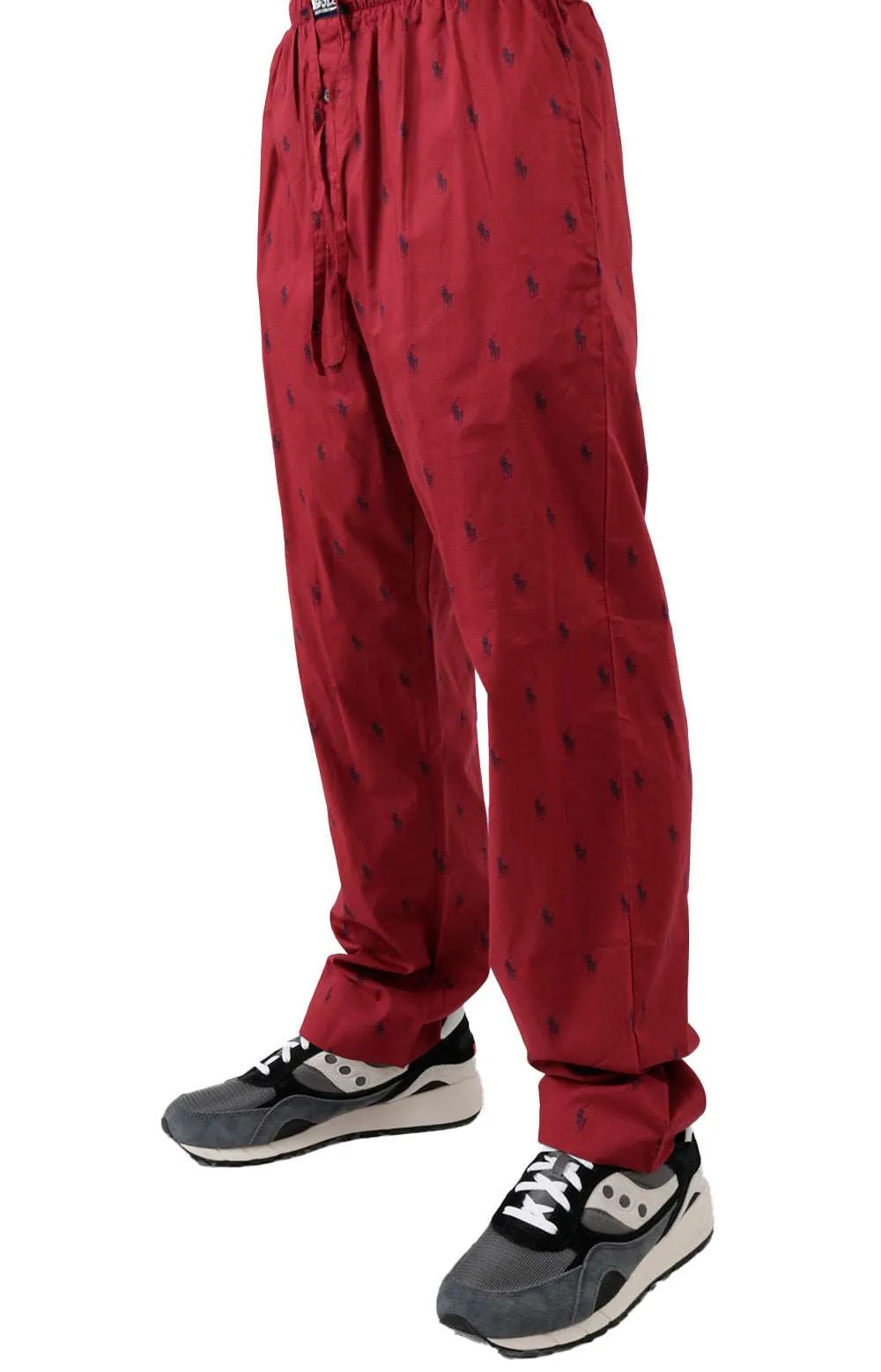 Polo Ralph Lauren Signature Pony Print PJ Pants - Holiday Red/Navy