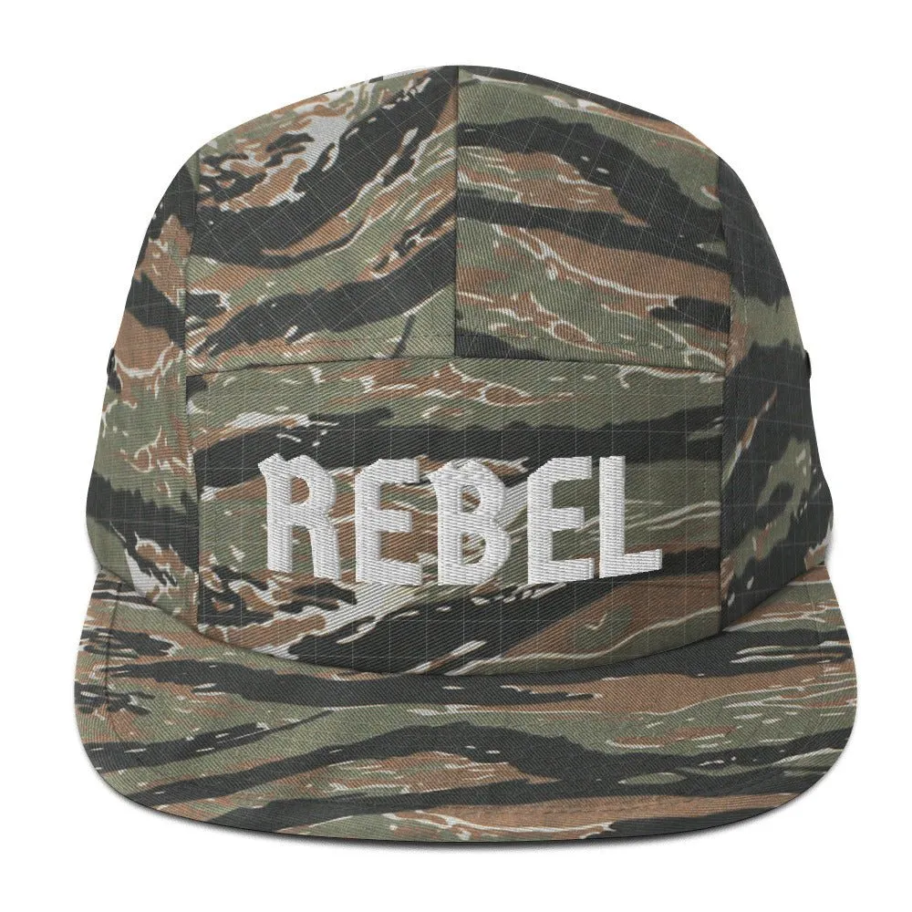 REBEL Five Panel Cap Yupoong Cool Low Profile Clip Closure Sick