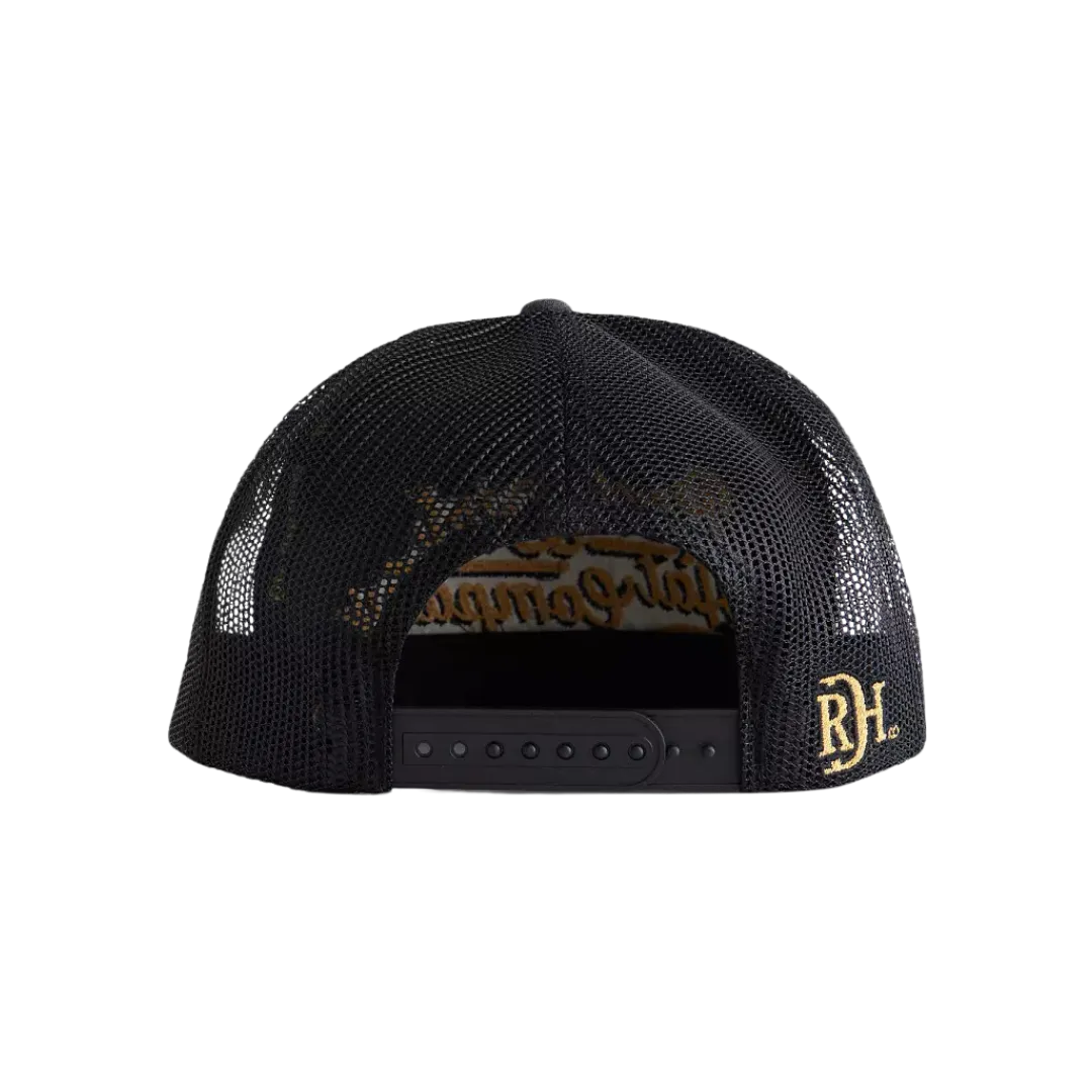 Red Dirt Hat Men's Gold Digger Trucker Heather Charcoal Black Cap