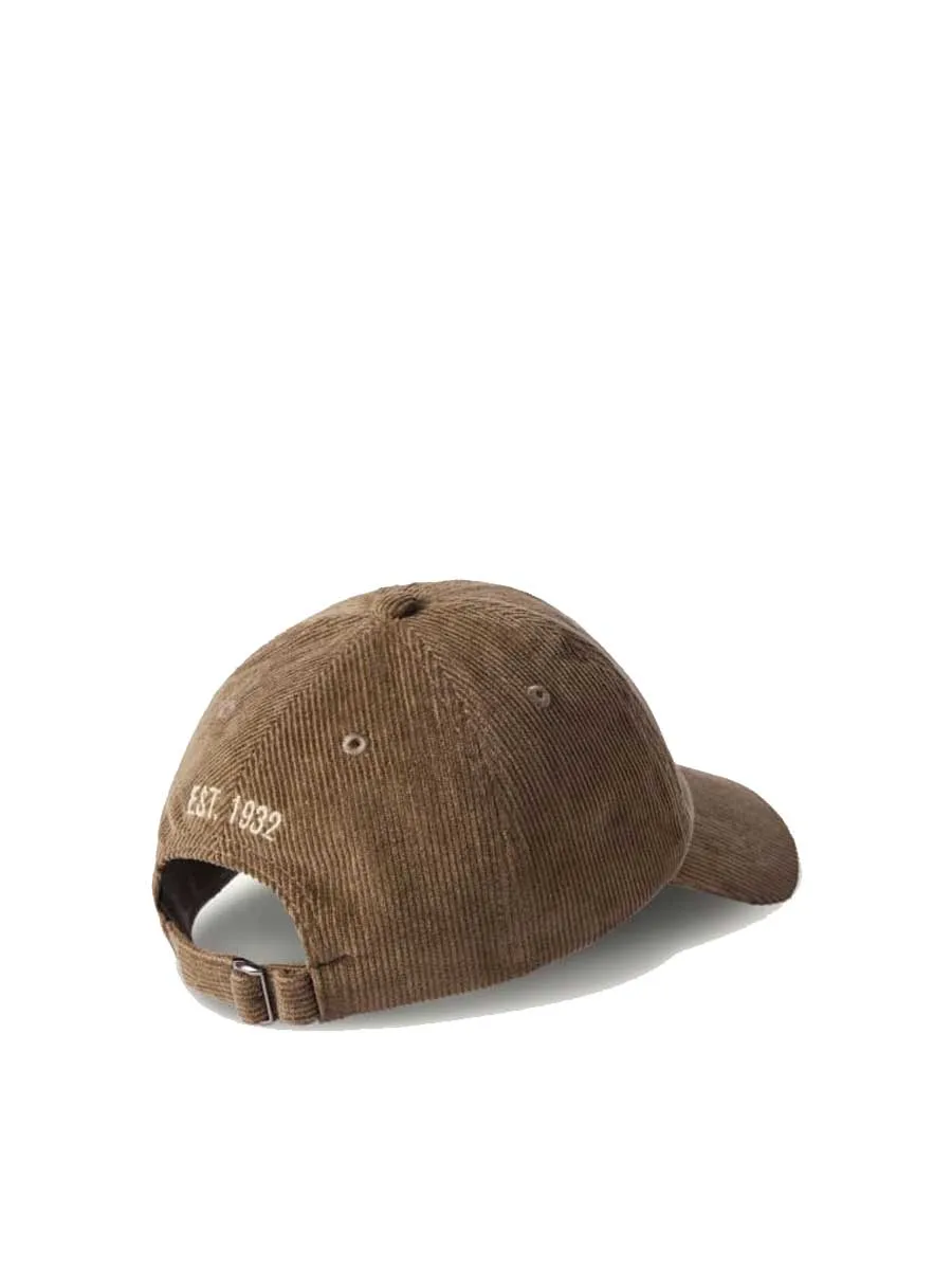 RM WILLIAMS Cap - Longhorn Steers Head Mini Logo - Olive Corduroy