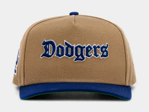 Shoe Palace Exclusive Los Angeles Dodgers Khaki 950AF Snapback Mens Hat (Khaki/Blue)