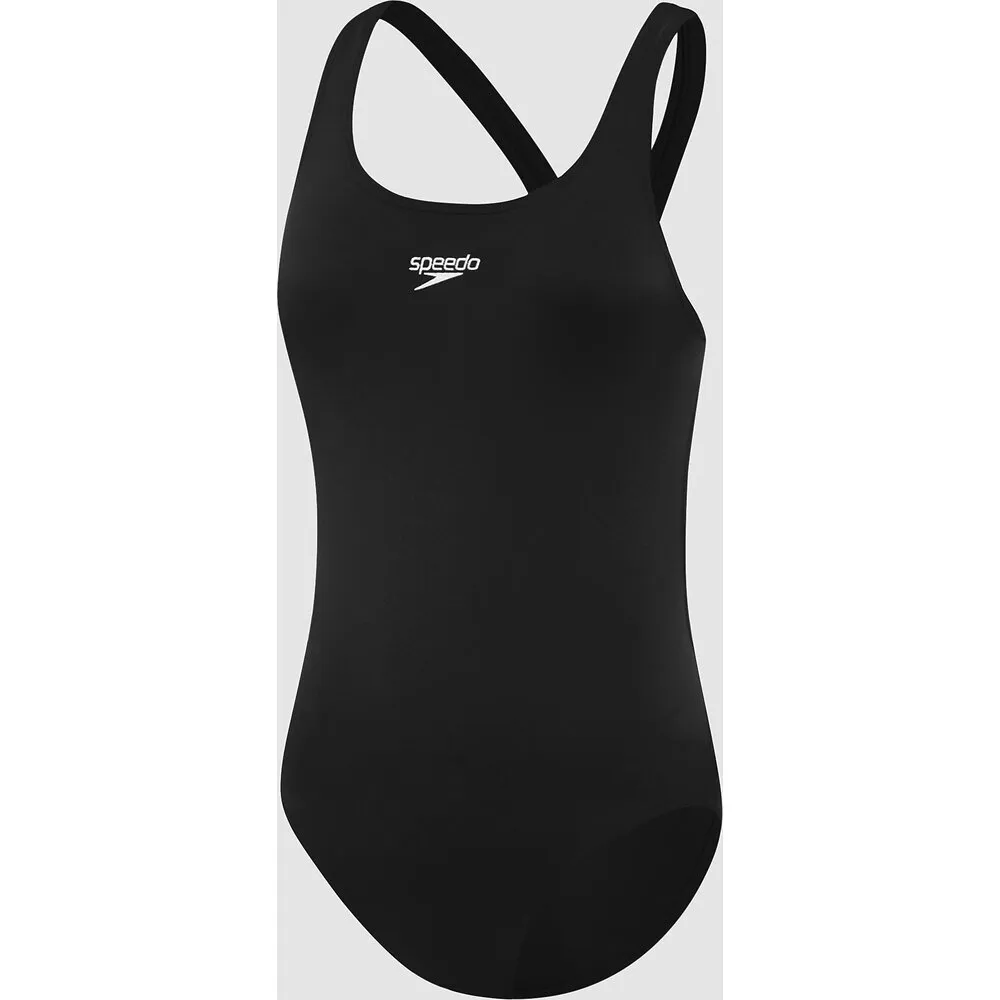 Speedo Girls Endurance   Leaderback Swimsuit - Black