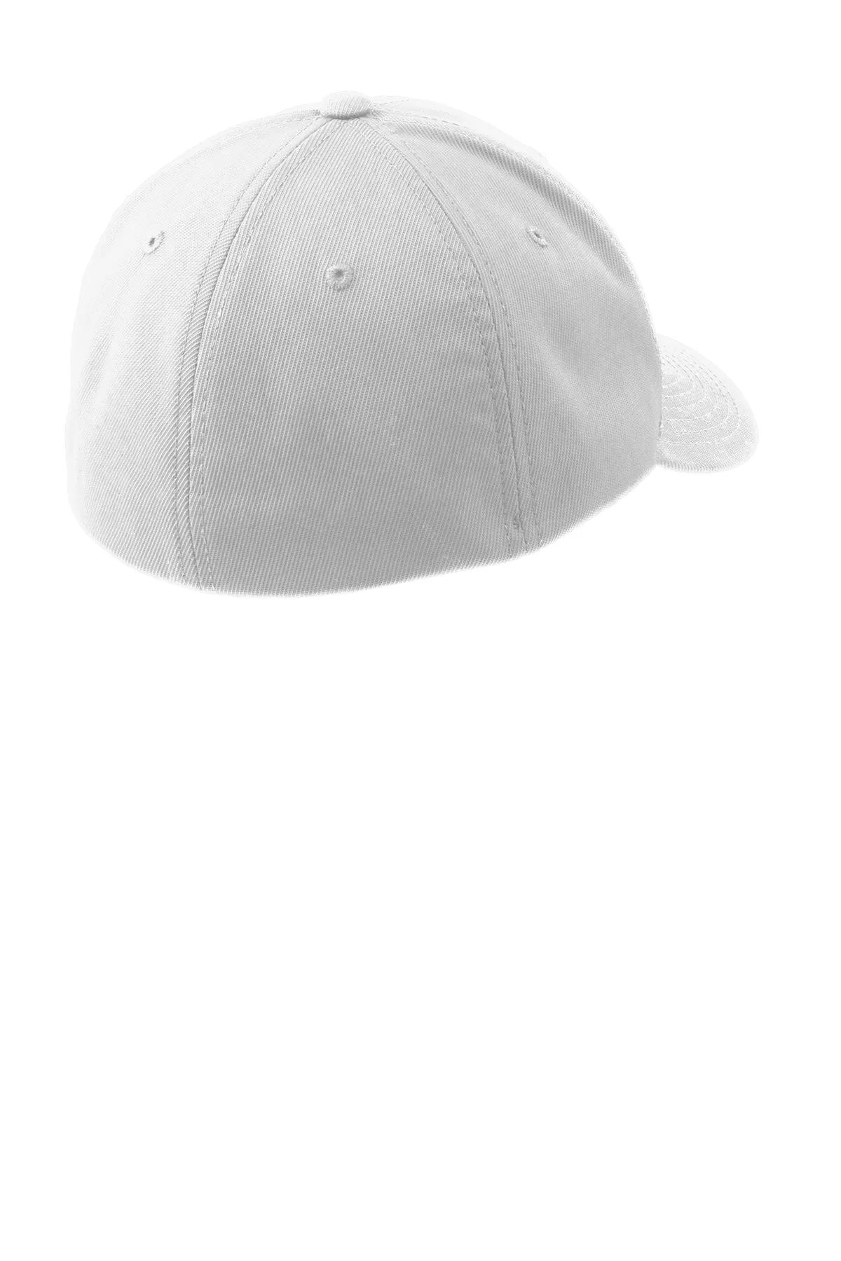 Sport-Tek Flexfit Custom Performance Solid Caps, White