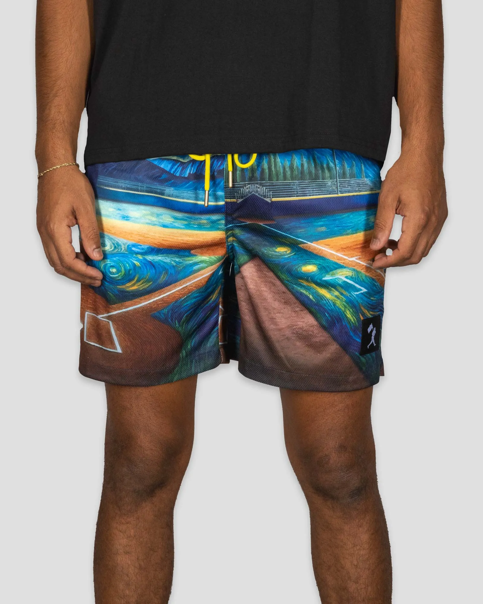 Starry Field Diamond Air Mesh Shorts