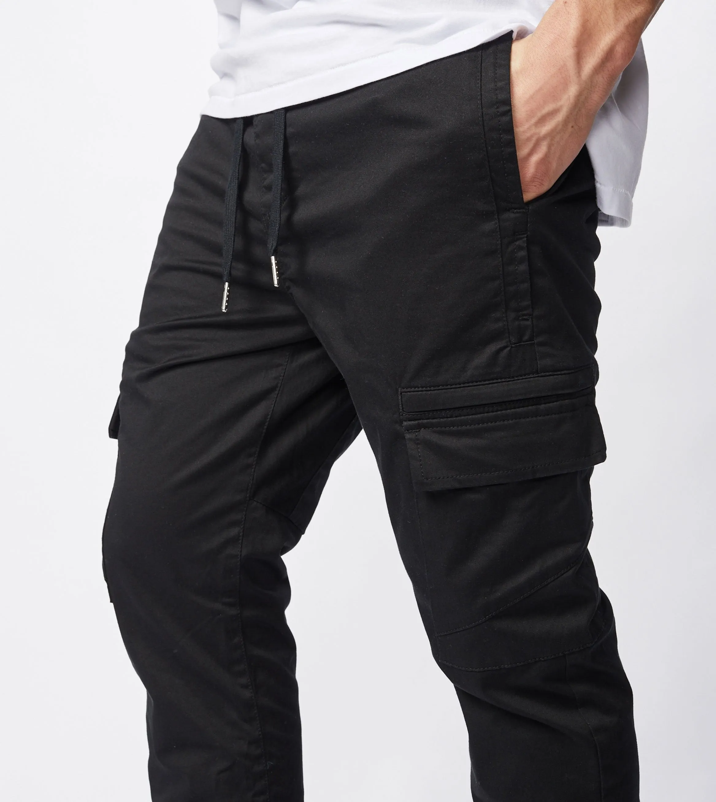 Sureshot Lightweight Cargo Jogger Washed Black - Sale