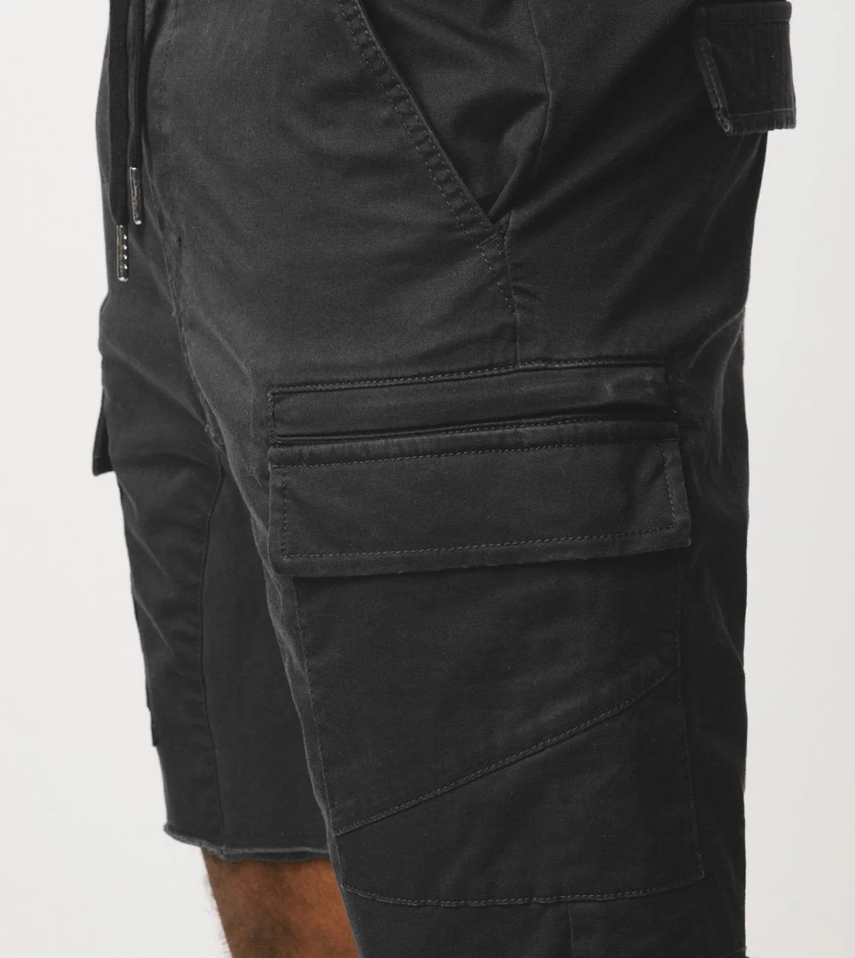 Sureshot Lightweight Cargo Short Vintage Black - Sale