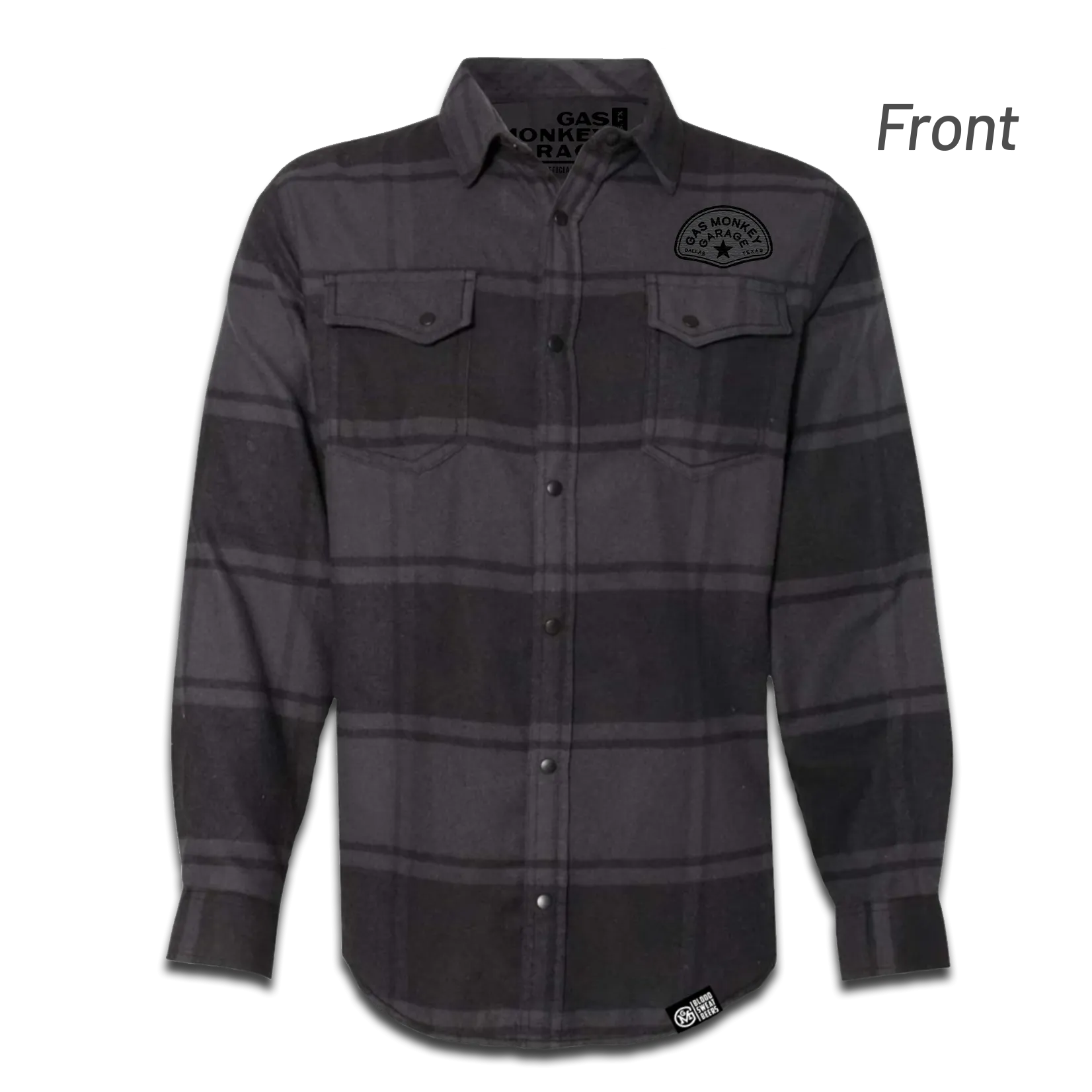 Tachometer Flannel - Black