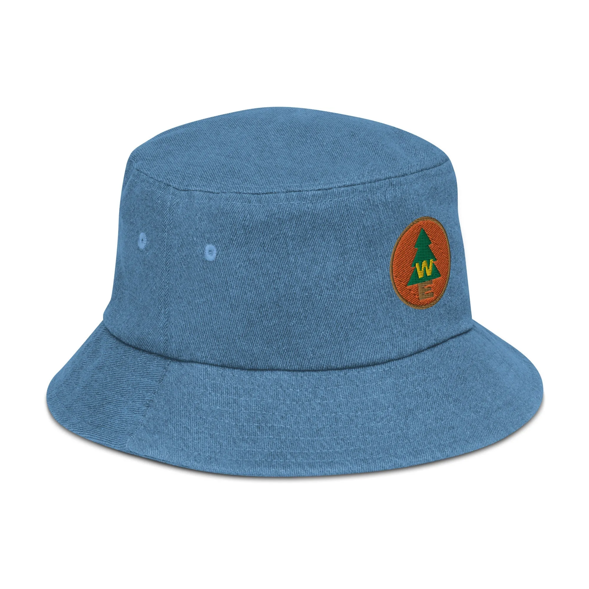 The Wilderness must be Explored Denim bucket hat