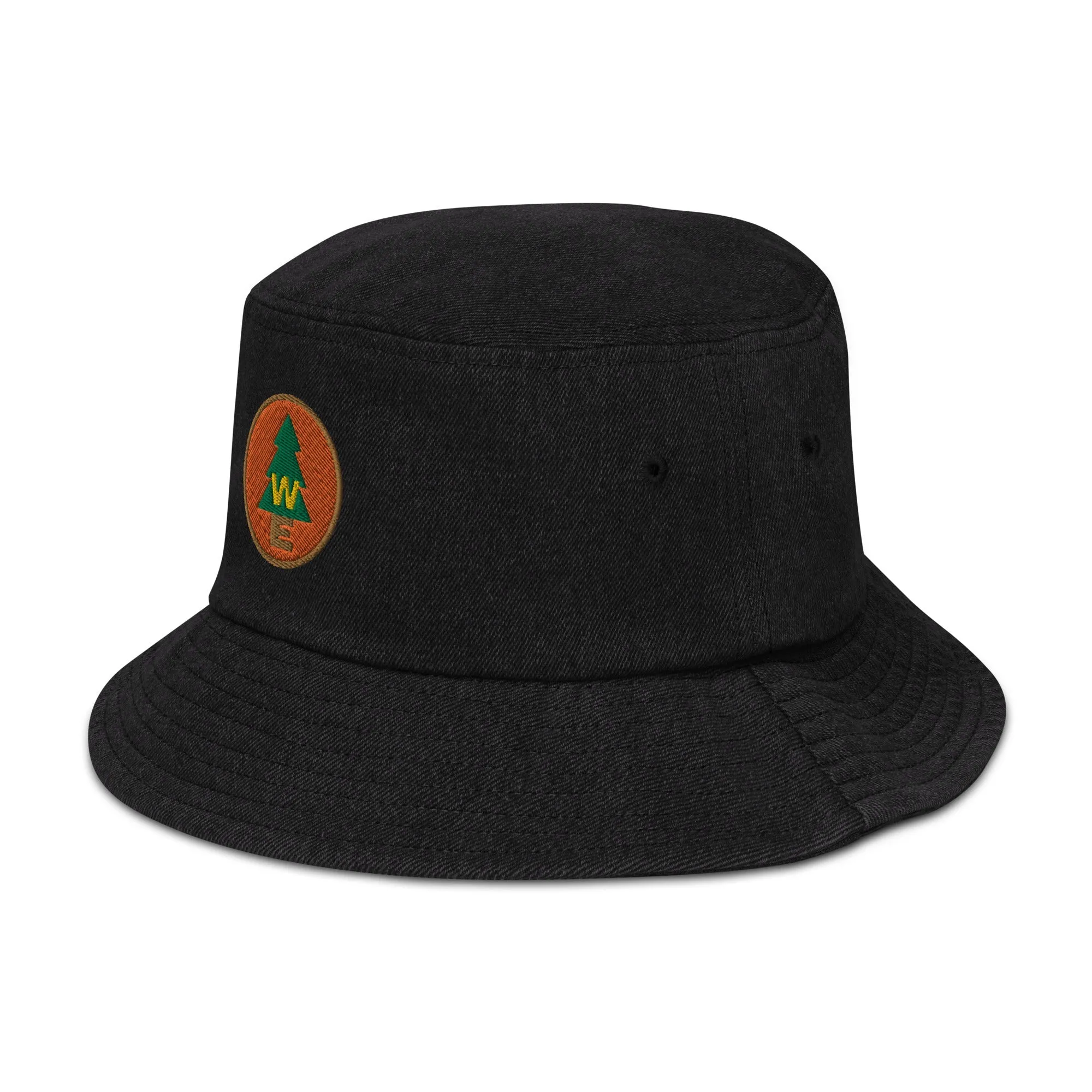 The Wilderness must be Explored Denim bucket hat