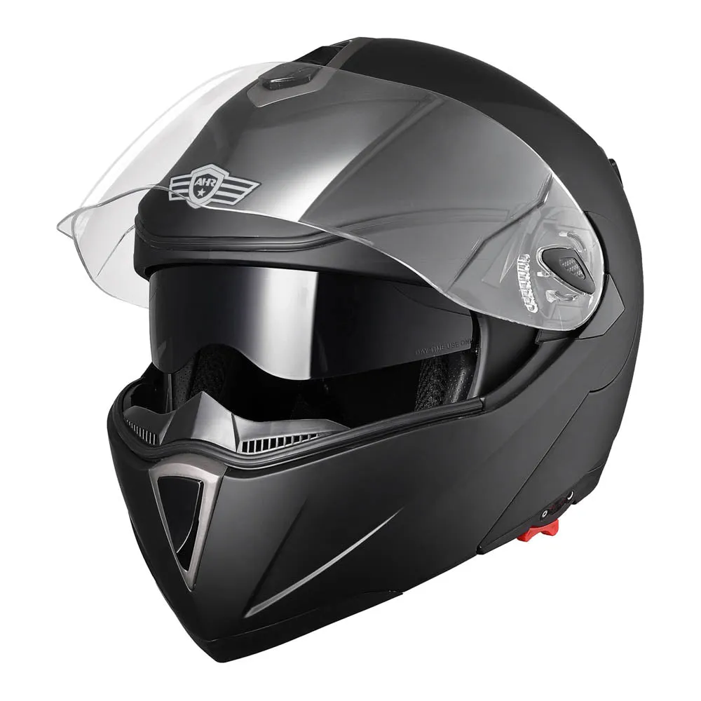 TheLAShop Helmet RUN-M Modular Helmet DOT Full Face Flip up Black