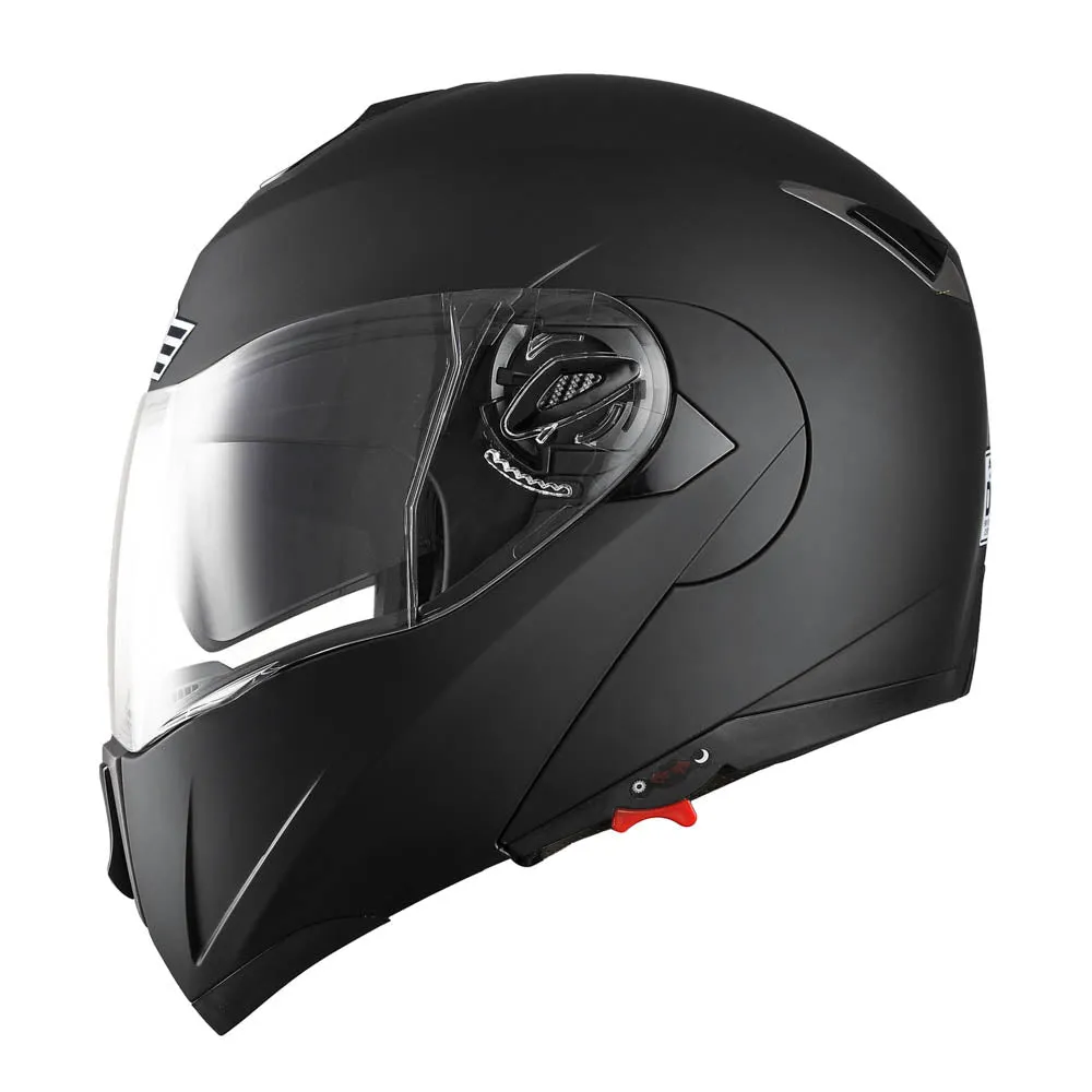 TheLAShop Helmet RUN-M Modular Helmet DOT Full Face Flip up Black