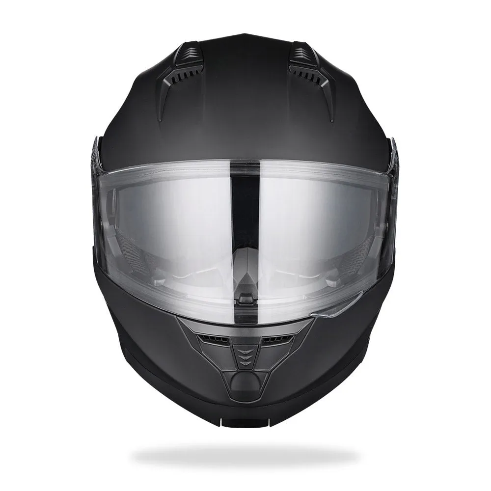 TheLAShop Modular Helmet RUN-M3 Flip Up DOT Matte Black