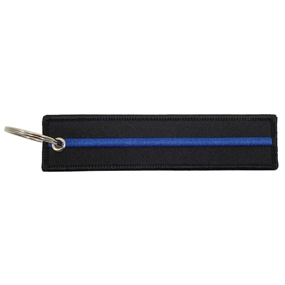 Thin Blue Line Keychain