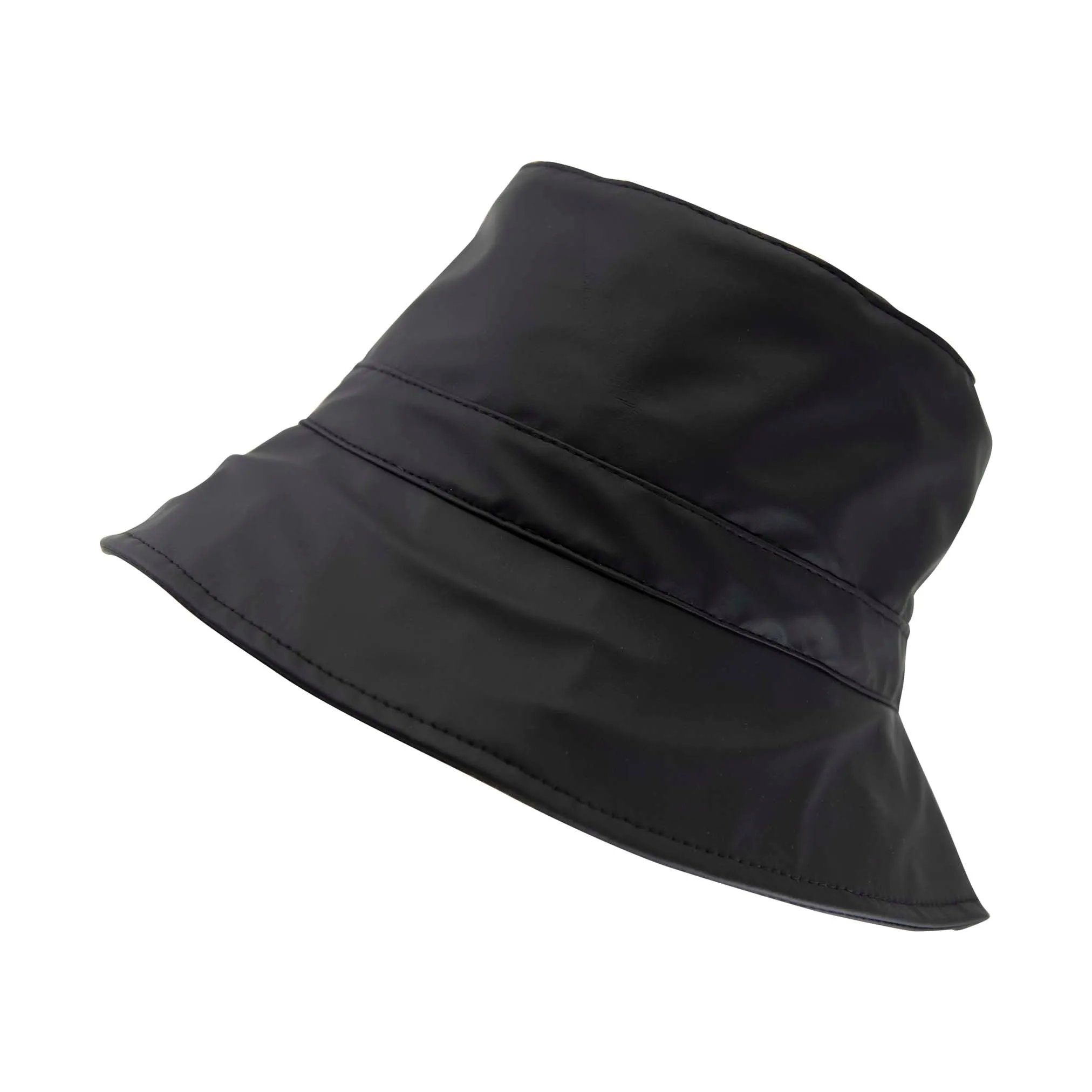 Women's PU Coated Bucket Hat